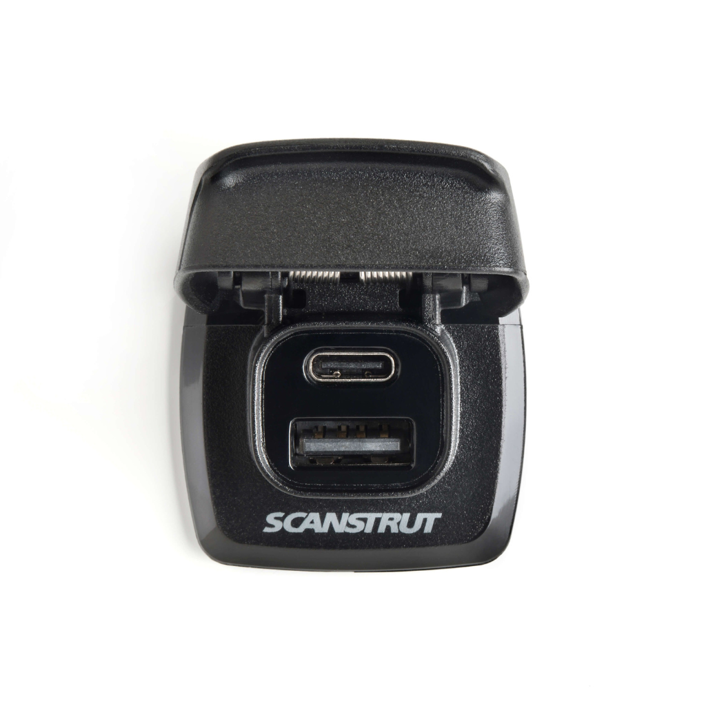 Scanstrut SC-USB-F1 Flip Pro Fast Charge USB-A and USB-C Socket