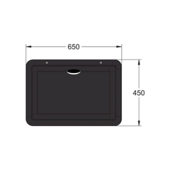 Lifestyle LT450650B Table 450x650 Black