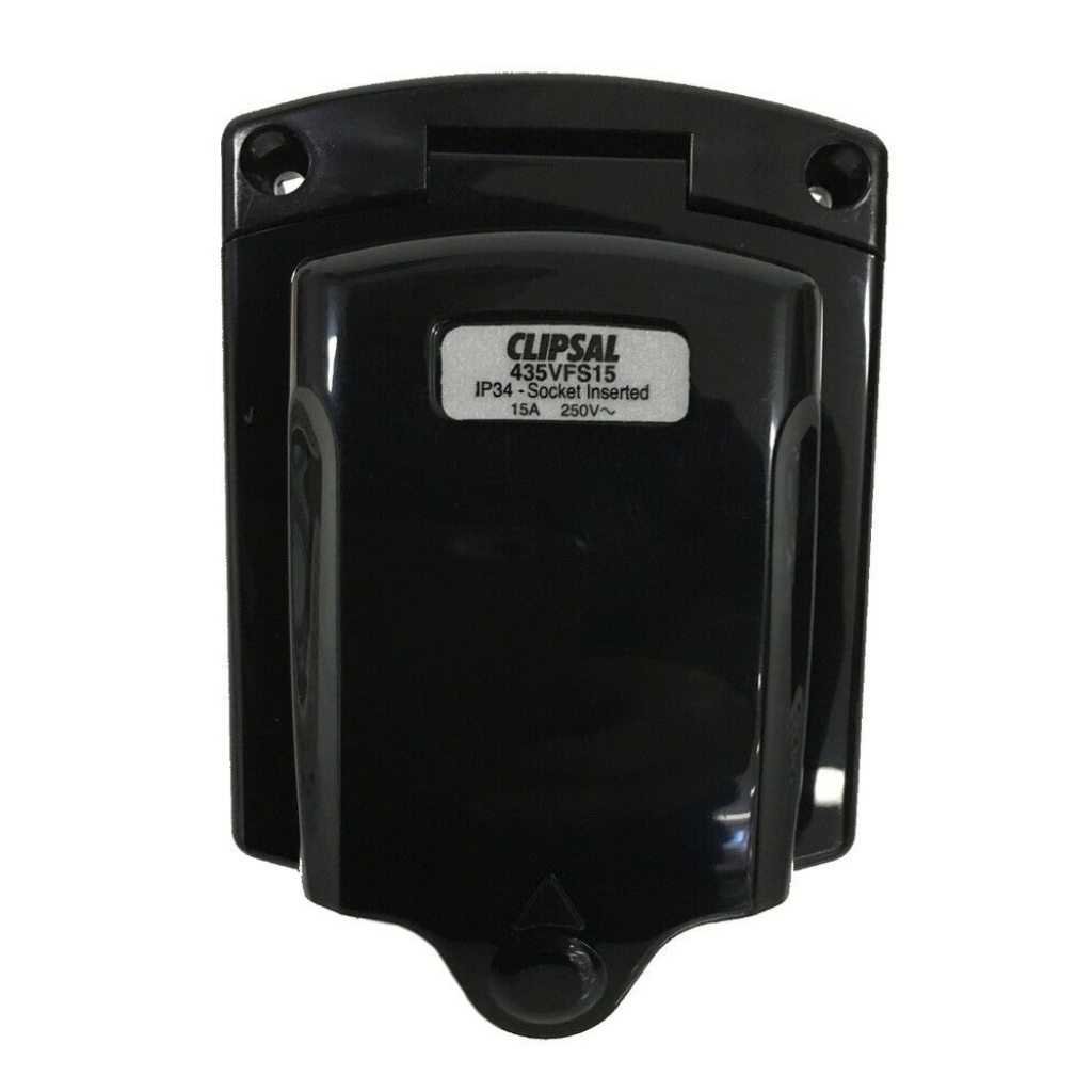 Clipsal Black 15A Modern Style Inlet