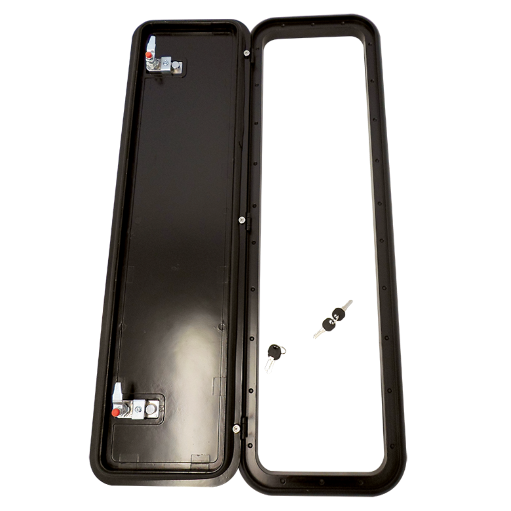 Coast Door 5 Black 288 x 953 with Chrome Locks