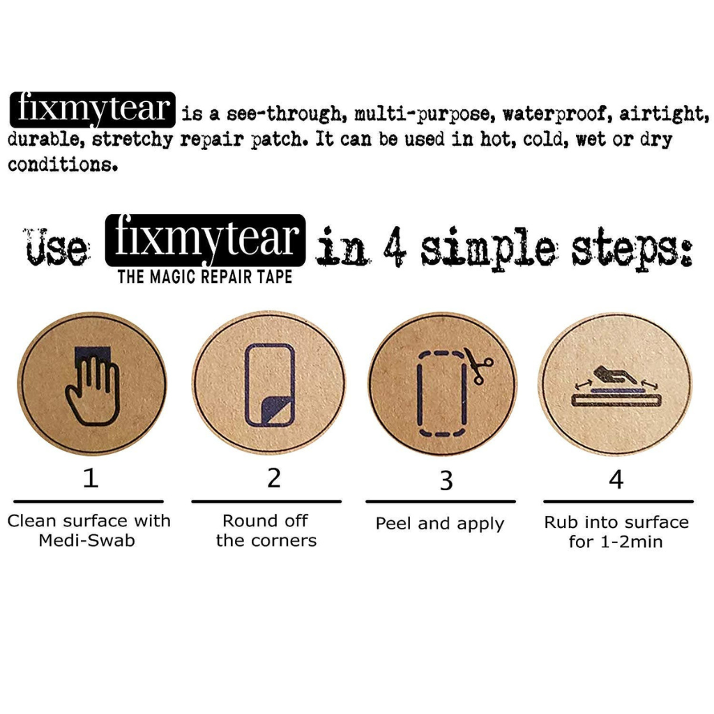 Fixmytear 30cm Clear Repair Patch
