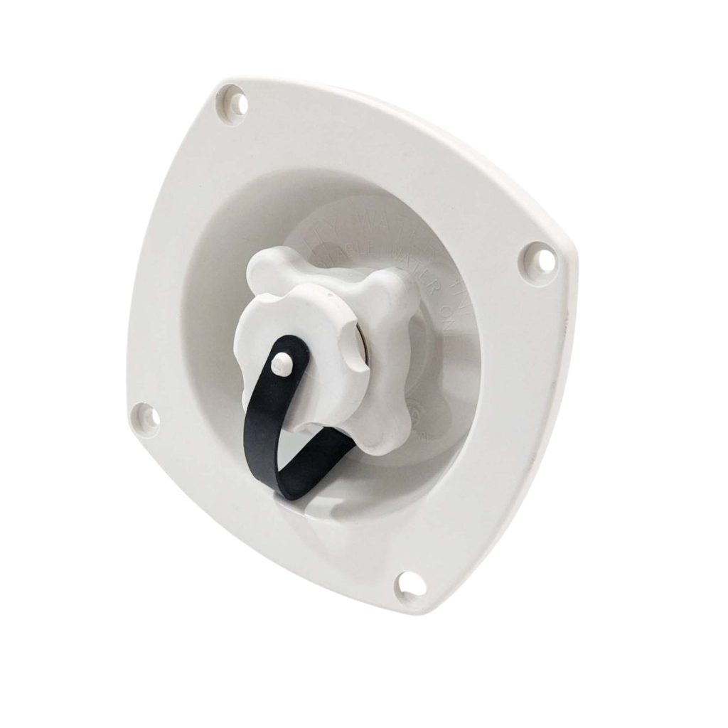 Shurflo White Flush Mount Mains Water Pressure Regulator
