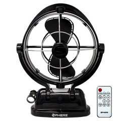 Sphere Viento 500-00122 Black Fan & Light with Remote