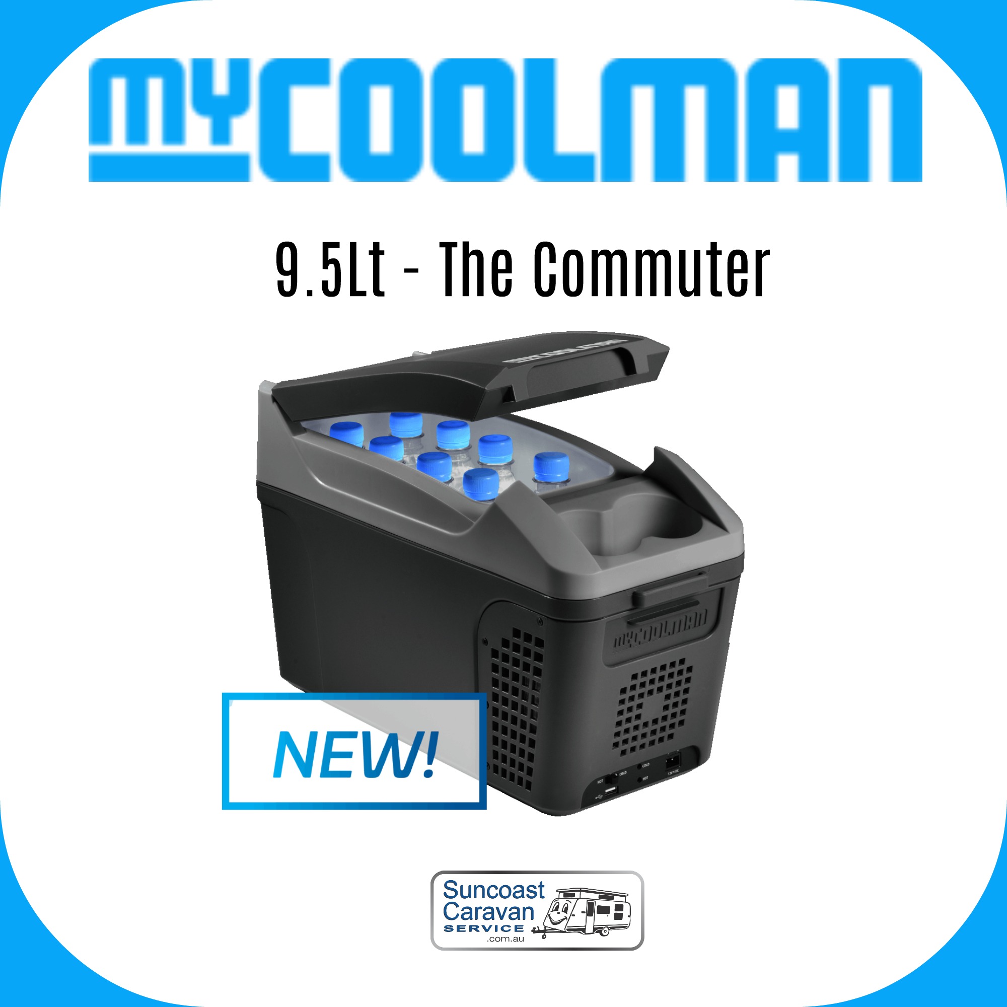 Mycoolman 9 5l Console Thermometric Cooler Warmer Ac Dc 12v Ctp10