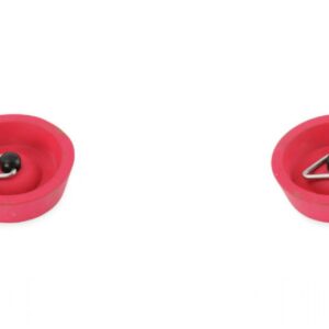 Camec Red Sink Plug 25mm with Chain Hook (2)