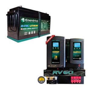 Enerdrive RV60-01 PLUS Board Inc 200AH BTEC Bundle