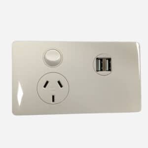 CMS 500-04402 SINGLE DUAL USB POWER OUTLET
