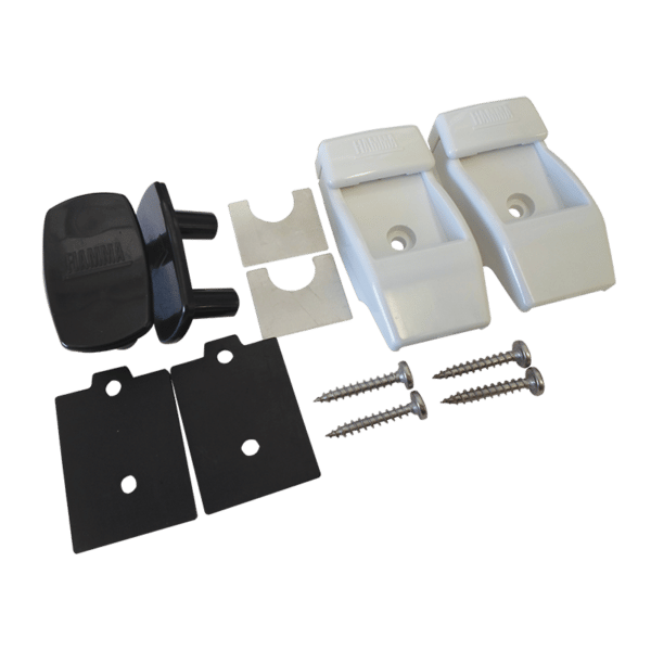 Fiamma 98655-176 White Plastic Leg Wall Bracket Kit