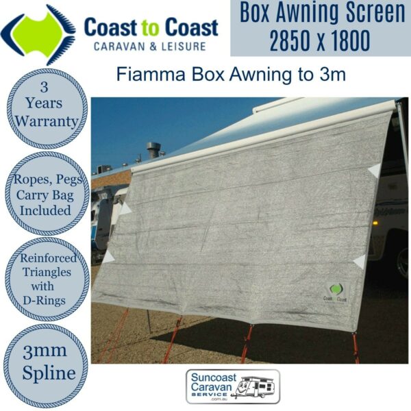 Coast to Coast Front Privacy Screens to Suit Roll Out Awnings