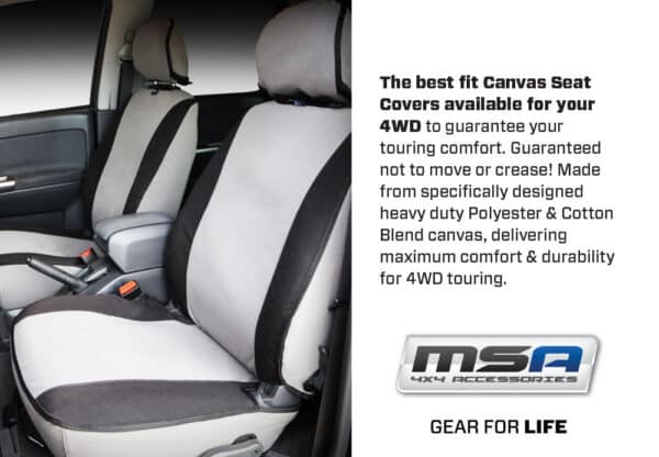MSA Seat Covers to Fit Toyota Landcruiser 75 Series | Landcruiser 76 Series | Landcruiser 78 Series | Landcruiser 79 Series