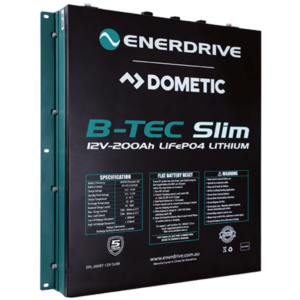 Enerdrive EPL-200BT-12V-SLIM B-TEC LiFeP04 12v 200Ah Slimline Lithium Battery