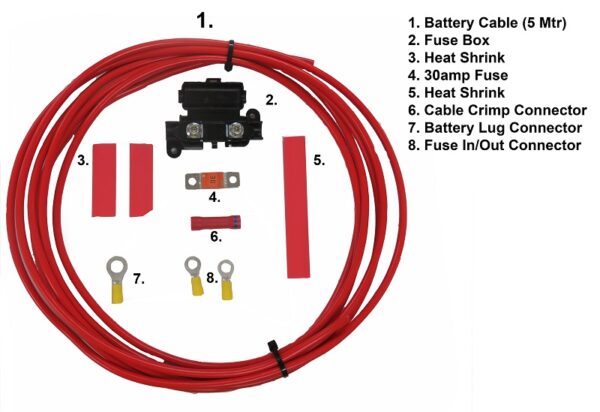 Black Jack BJTJ-1001 Electric Trailer Jack with Clamp & Wiring Harness Kit