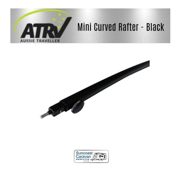 Aussie Traveller Black Mini Curved Roof Rafter CRR2 To Suit Roll Out Awning - Image 5