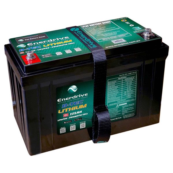 Enerdrive EPL-125BT-12V B-TEC 125AMP 12V LIFEPO4 Battery GEN2