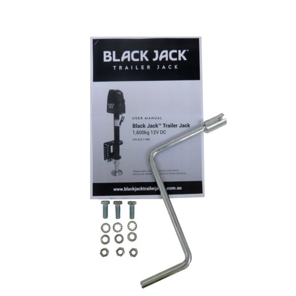 Black Jack BJTJ-1001 Electric Trailer Jack with Clamp & Wiring Harness Kit - Image 4