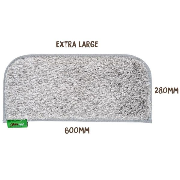 Muk Mat LIGHTGREY-XLSTEP-GREY Light Grey Edition Step Extra Large 60cm x 28cm Grey Trim