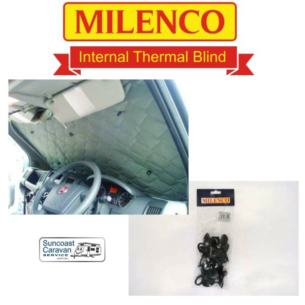 Milenco MIL2110 Internal Universal Silver Thermal Cab Blind - Image 3