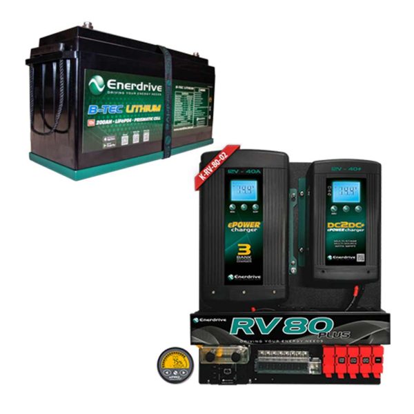 Enerdrive RV80-02 PLUS Board Inc 200AH BTEC Bundle - Image 2