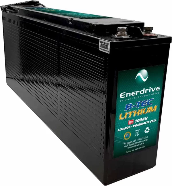 Enerdrive EPL-100BT-12V-SLIM B-TEC 100AH 12V LIFEPO4 Slim Case Battery