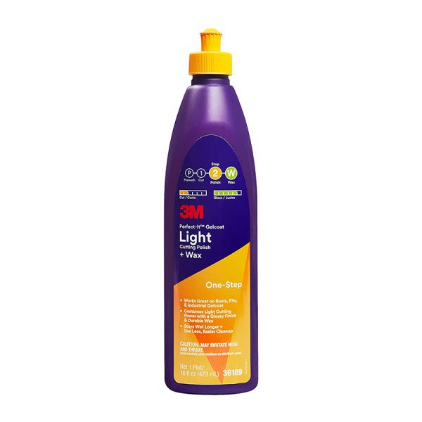 3M Perfect-It Gelcoat Light Cutting Polish & Wax (473 mL)