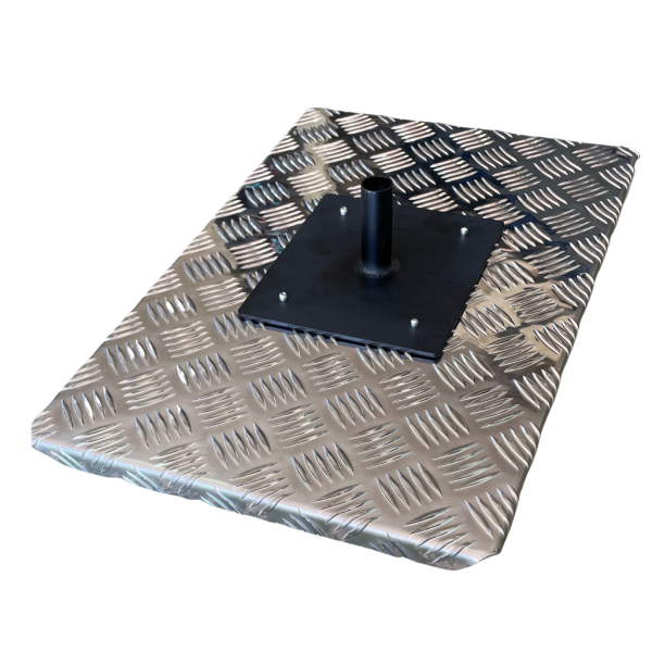 BBQArm BQA-TRAY-REG Regular Plain Chequer Plate Tray Only - Image 2