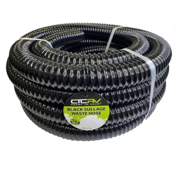 Coast RV 800-01386 Black Sullage Waste Hose 38mm 10M Roll