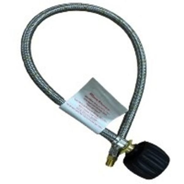 51-LCCFP14I900F Type F LCC27 x 1/4" Inv. Flare Flexible Handwheel Pigtail (900mm)