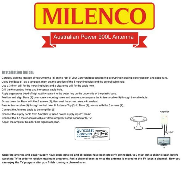 Milenco MIL4763 Power 900L Antenna - Image 3