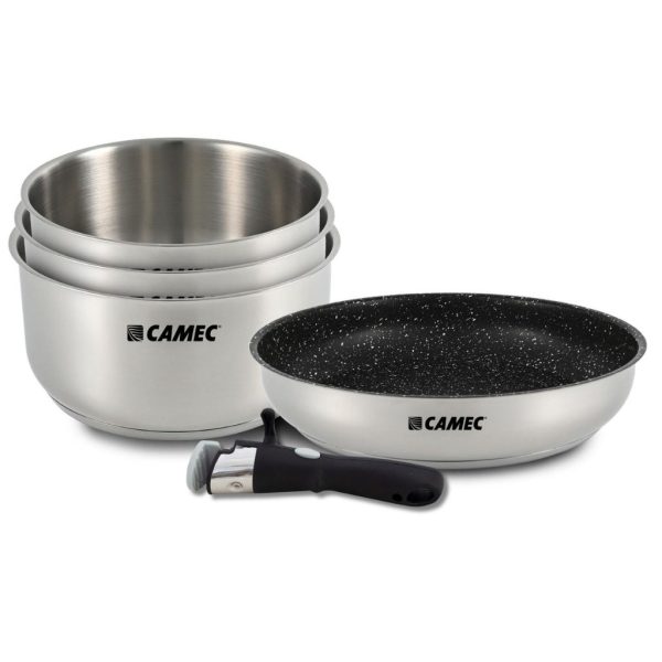 Camec 053399 Space Saver Pots & Pan Stainless Steel Cookware