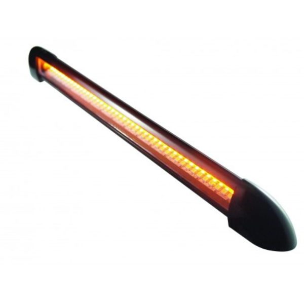 Qual Elec 58-354B-90WA Exterior 350mm Black Awning Strip Light with Anti Insect Amber LED’s