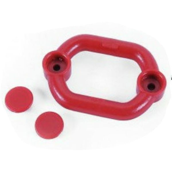 Alko Drop Down Leg Corner Steady Handle & 2 Plugs Red