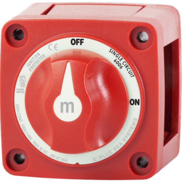 Enerdrive BS-6006B Battery Switch 300A On/Off Red