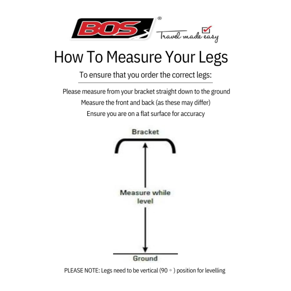 BOS 440-041 Stabiliser Leg 400mm (Pair) with Base Plates - Image 2