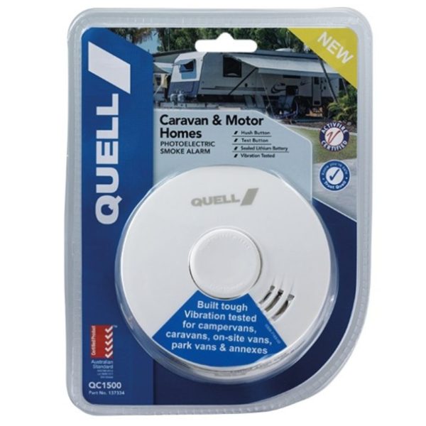 Quell 051665 Caravan Photoelectric Smoke Alarm with 10 Year Lithium Battery