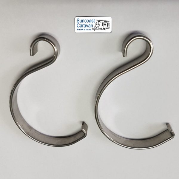 Supex ARC Stainless Steel Caravan Rollout Awning Rope Clips (Pair) - Image 7