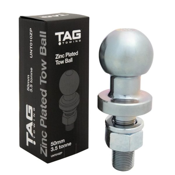 TAG UNT010ZP Zinc Plated Tow Ball 50mm