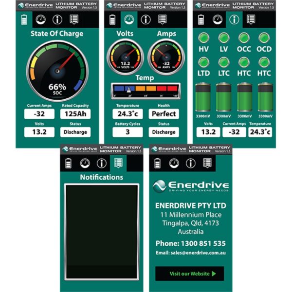 Enerdrive EPL-300BTM-12V B-TEC 300Ah Slim Metal Case Lithium Battery - Image 4