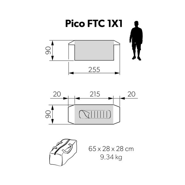 Dometic Pico FTC 1x1 TC 1 Person Inflatable Camping Swag - Image 9