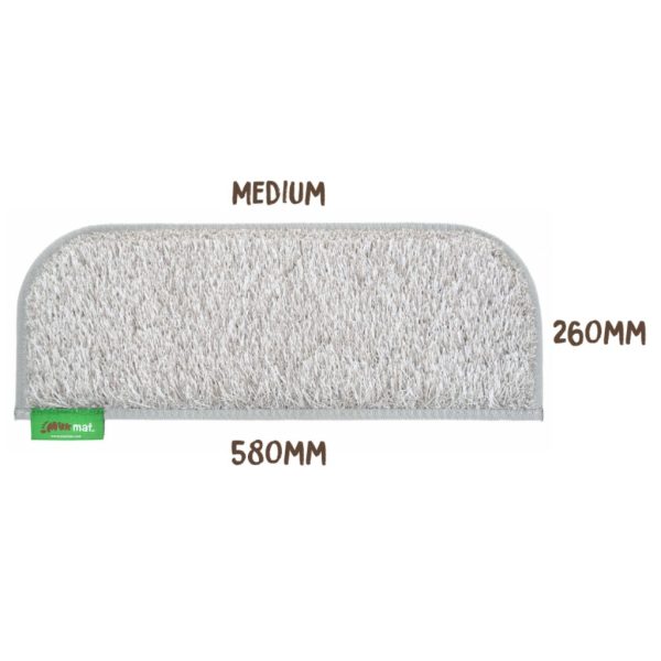 Muk Mat LIGHTGREY-S-GREY Light Grey Edition Step Medium 58cm x 26cm Grey Trim