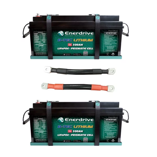 Enerdrive K-600-07 300AH B-TEC G2 Including Parallel Link 95MM2 (Set of 2)