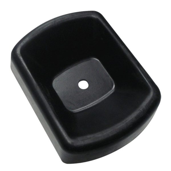 Jockey Wheel Receiver Black Rubber