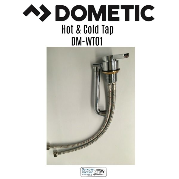 Dometic DM-WT01 Fold Down Hot & Cold Mixer Water Tap - Image 6