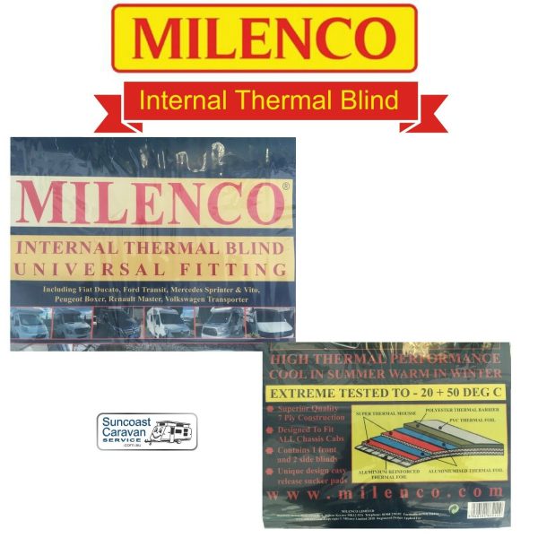 Milenco MIL2110 Internal Universal Silver Thermal Cab Blind - Image 2