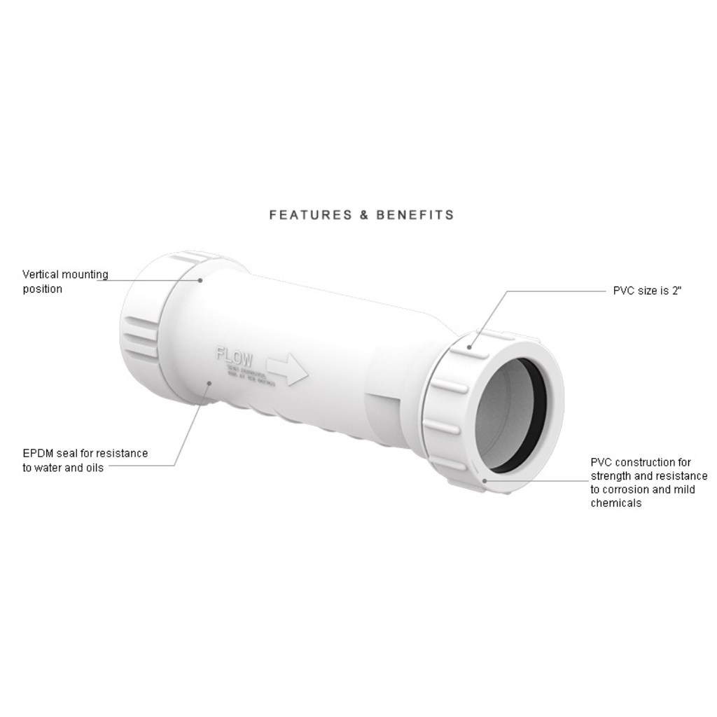 Seaflo SFWV1-01 PVC 40MM Waste Valve - Image 2
