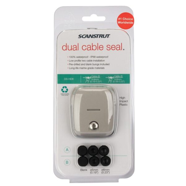 SCANSTRUT DS-HD6 Horizontal Double Cable Seal - Grey - Image 4