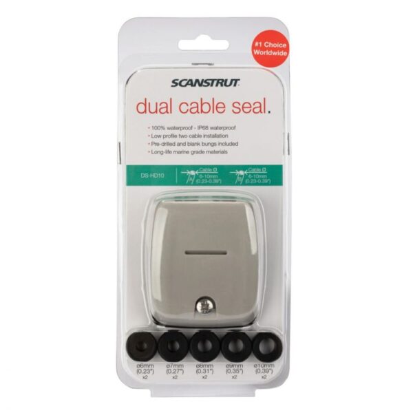 SCANSTRUT DS-HD10 Horizontal Double Cable Seal - Grey - Image 4