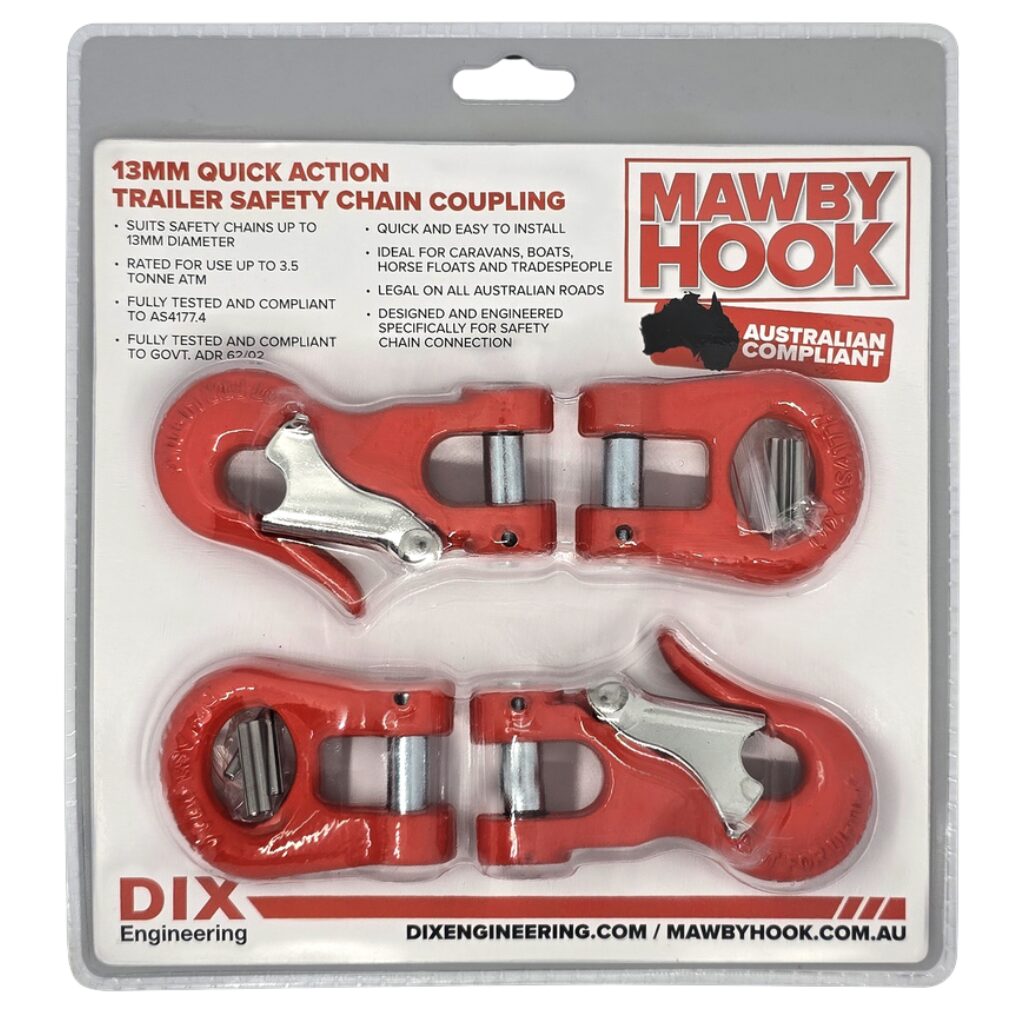 Mawby Hook 13MM Trailer Safety Chain Coupling 3.5T - 13MM