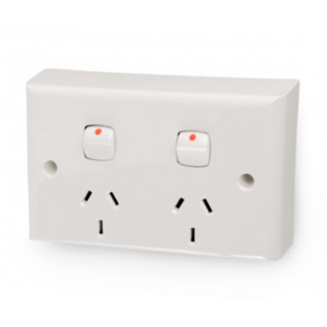 Clipsal 005216 Deep Double GPO White Power Point