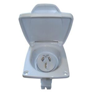 CMS 500-04312 15AMP Plug Power Inlet White
