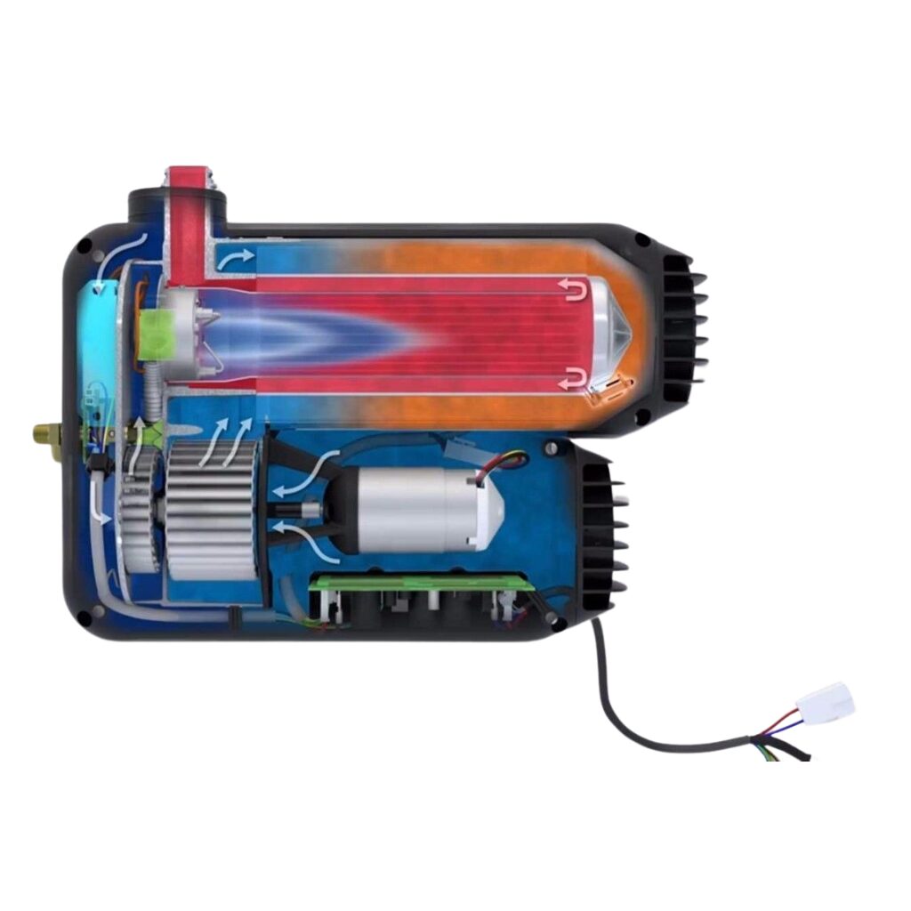 Truma VarioHeat Eco Gas Heater Kit with Cream Wall Cowl - Image 4